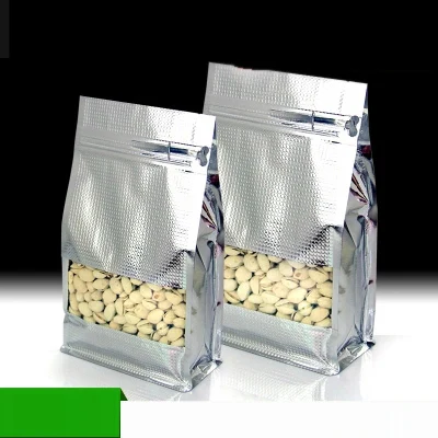 50 шт./лот упаковочная сумка из алюминиевой фольги Ziplock с тиснением для хранения