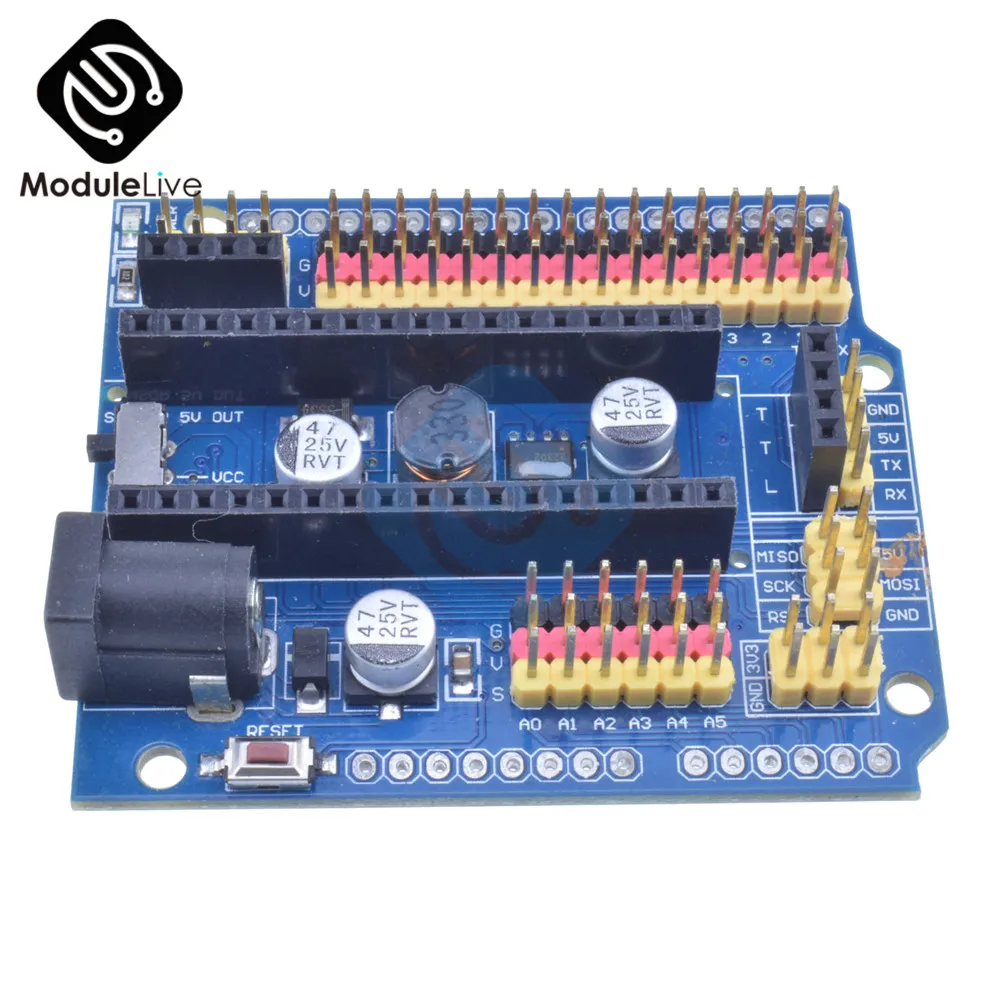 Плата расширения Micro Sensor Shield Module для Arduino Nano v3.0 3 0 I/O IO R3 Leonardo one | Инструменты