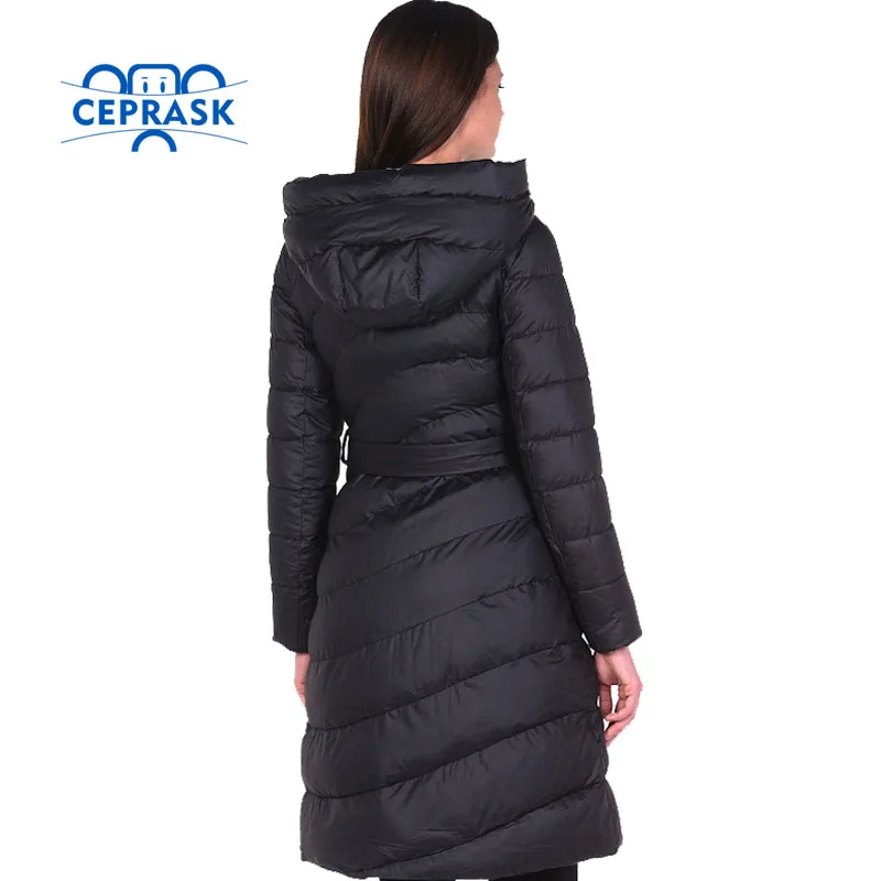 CEPRASK 2020 Высококачественная женская зимняя куртка больших размеров длинное