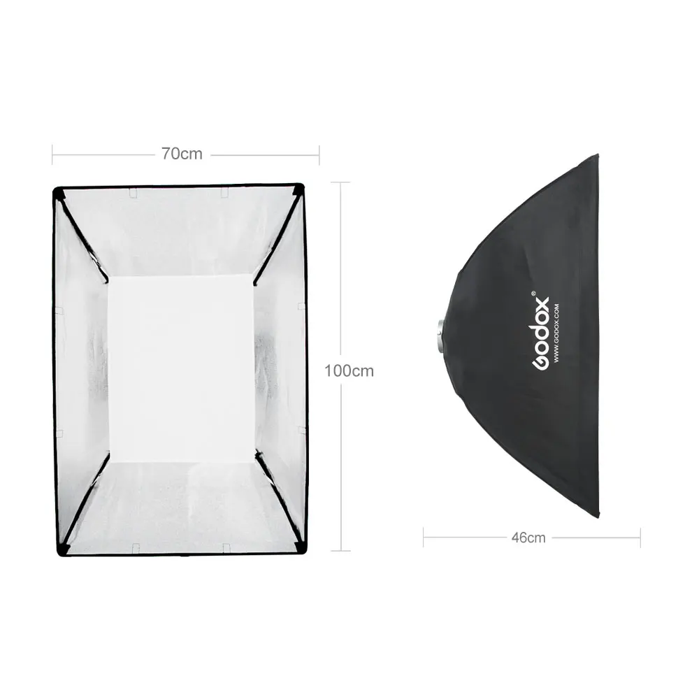 

2x Godox SL-150W 150Ws 5600K Studio LED Continuous Photo Video Light + 2x 2.8m Light Stand + 2x 70x100cm Softbox