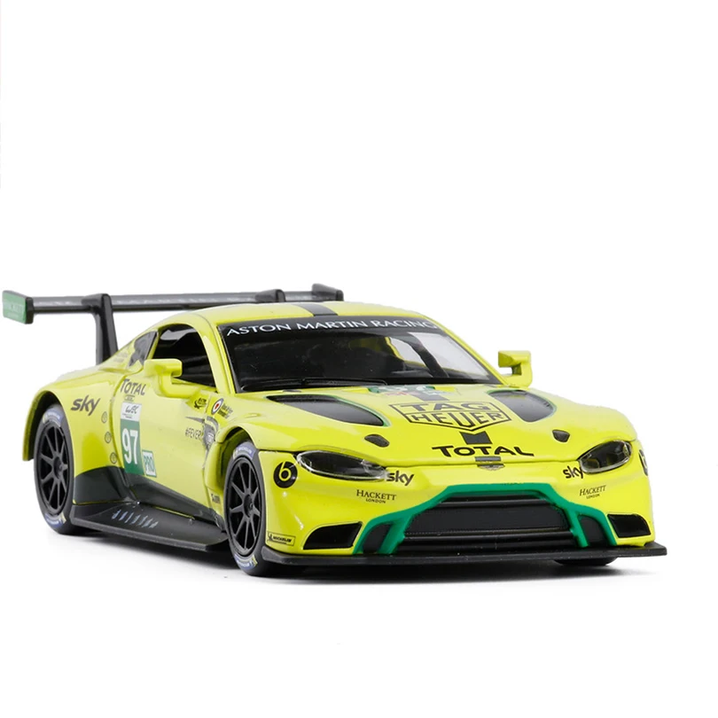 

1/32 GTE Le Mans Sports Car Simulation Toy Car Model Alloy Pull Back Children Toys Genuine License Collection Gift Road Vehicle