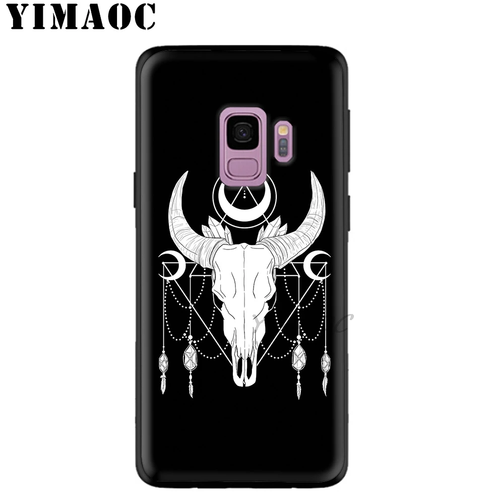 YIMAOC Skull Cat Sheep Moon Soft Silicone Case for Samsung Galaxy A9 A8 A6 Plus 2018 A5 A3 2017 2016 Note 9 8 |