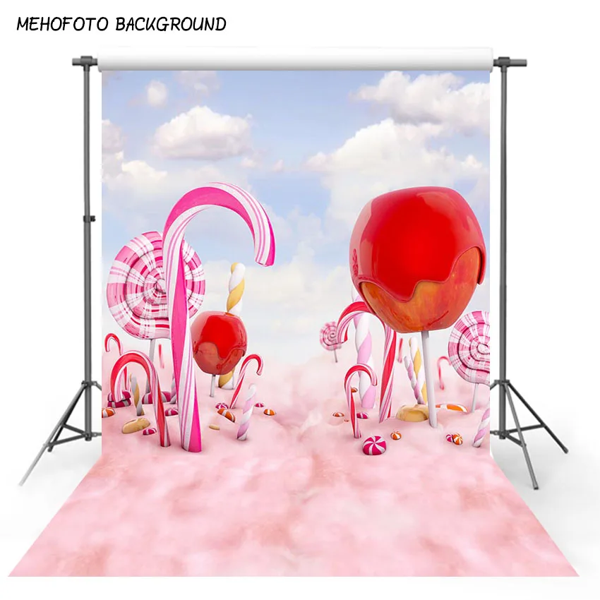 Фоны MEHOFOTO розовые конфеты бар день рождения фото фон Дети Фотография фоны под