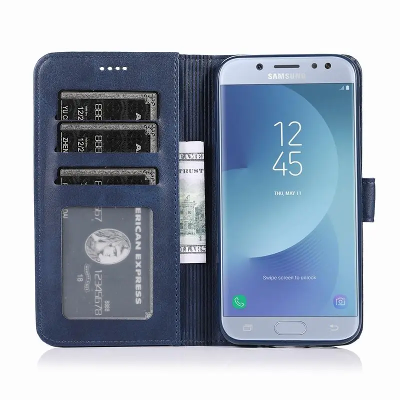 Чехол-кошелек для samsung J7 J3 J5 Pro, чехол, кожаный чехол для телефона, чехол для samsung J7 Pro J730 J530 J330, откидной Чехол-книжка