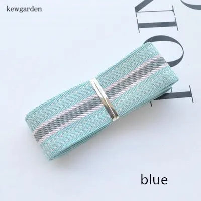 Kewgarden 25 мм 2 5 см полосатые атласные ленты сделай сам Аксессуары для бантиков 7