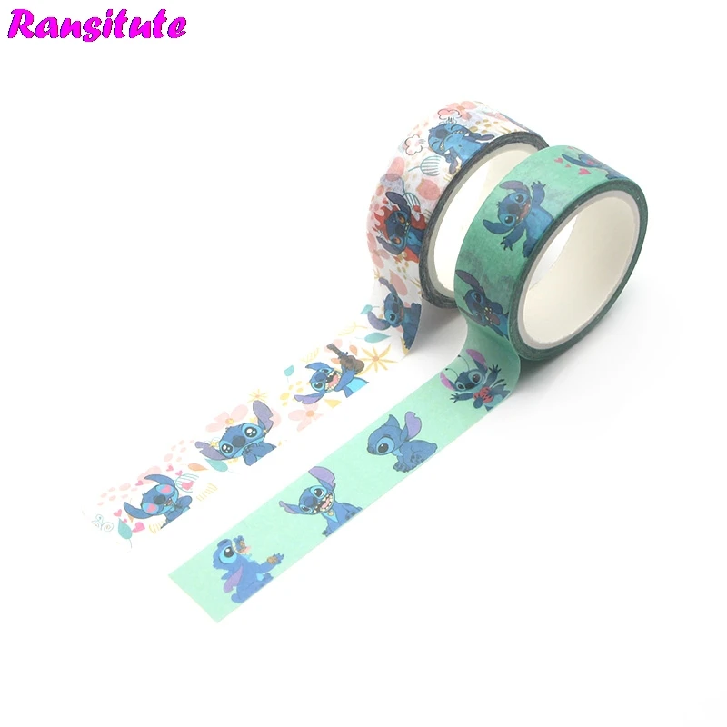 Ransitute 2 шт./компл. мультфильм Вышивка крестом детская игрушка лента Washi дорожная лента игрушечный автомобиль украшения ручной учетной записи стикеры R392