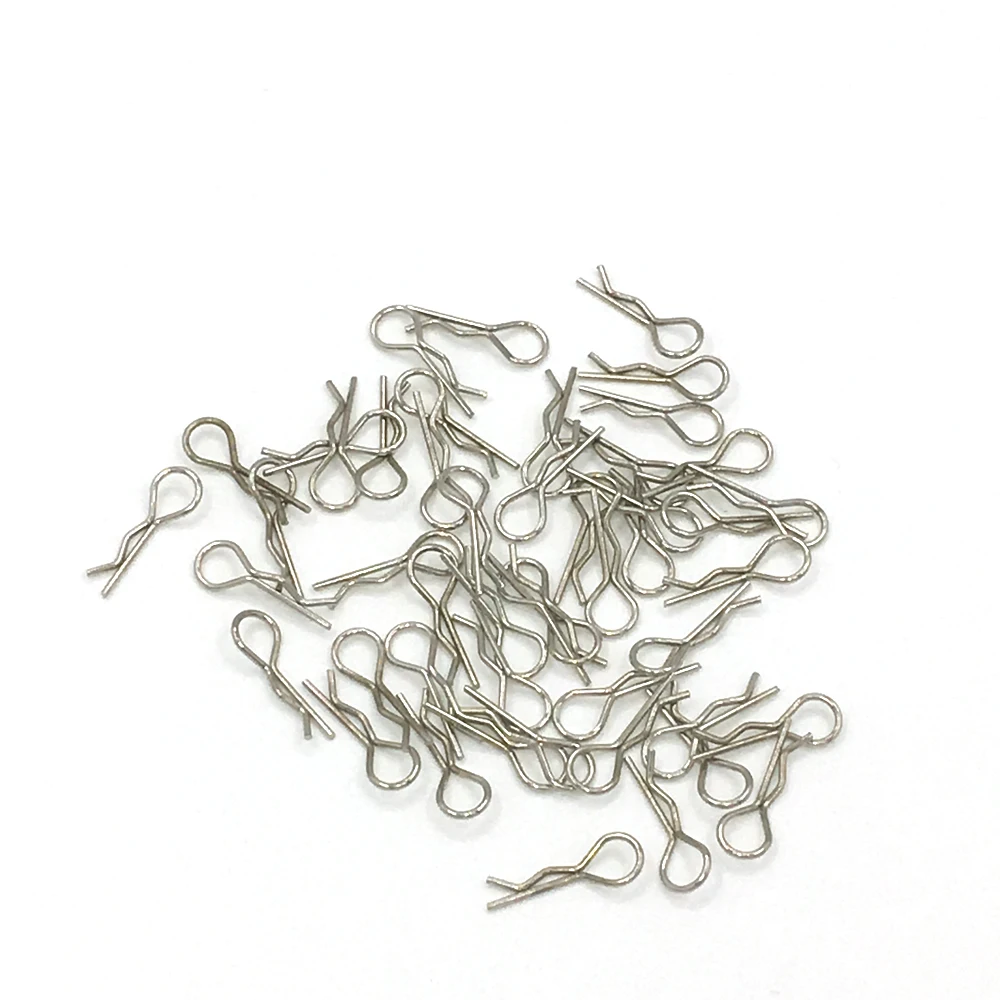 50 шт. Универсальный Корпус из нержавеющей стали R зажимы Pin для 1/10 HSP Redcat HPI Himoto Traxxas