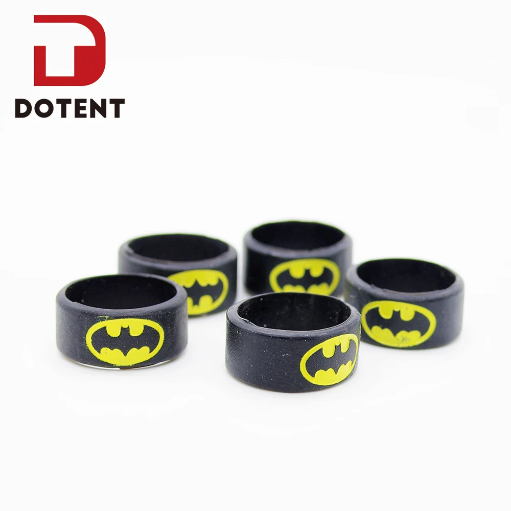 5 шт. DOTENT Batman Vape Band диаметр 22 мм Силиконовое резиновое кольцо противоскользящее