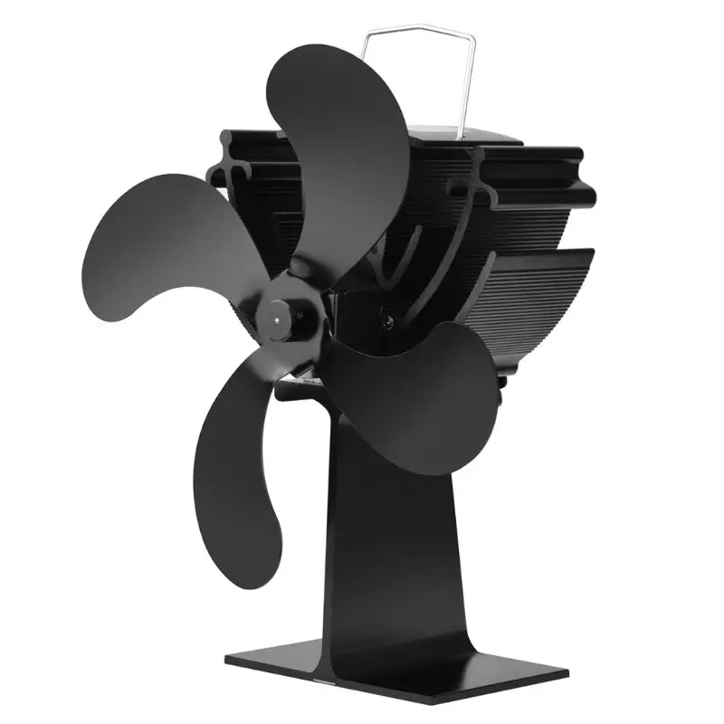 

2018 Wood Stove Eco-friendly Fan 4 Blades Heat Powered Log Burner Fireplace Blower Ultra Quiet No Battery Or Electricity