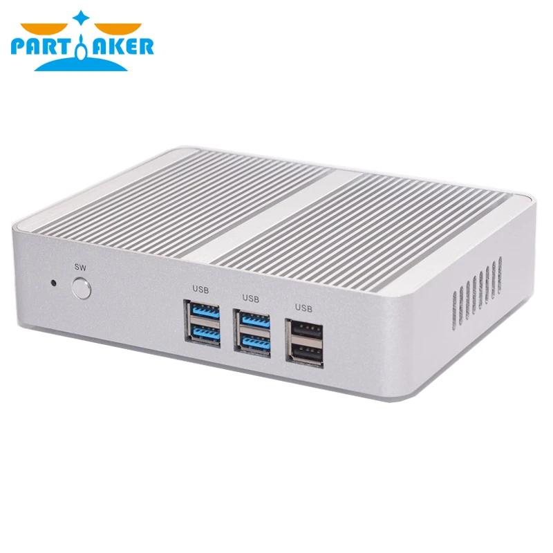 B4 Intel Core i3 Mini PC Win 10 i3 4020Y Support DDR3L 1.5GHz Barebone Fanless Micro Computer Desktops 4K HTPC Nettop