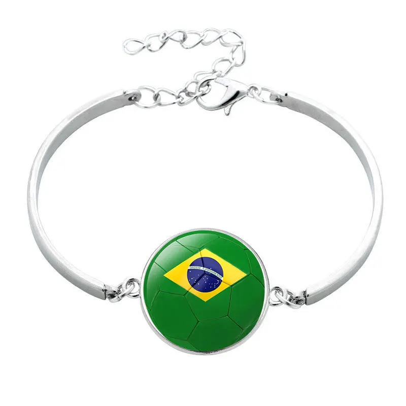 Новые браслеты с флагом страны для мужчин и женщин серебряные на Украину товары