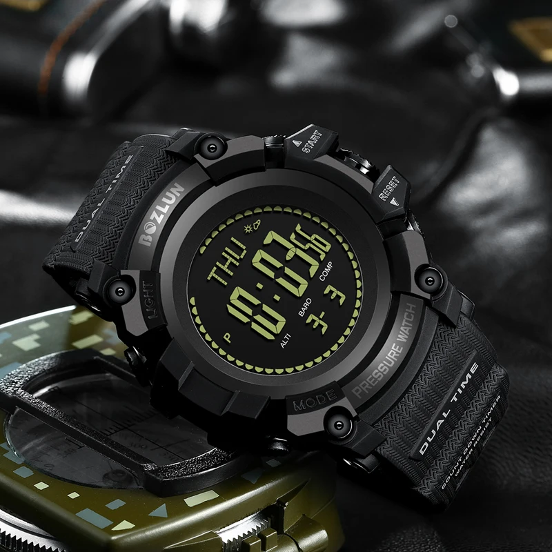 Смарт часы мужские спортивные военные наручные цифровые светодиодные g shock