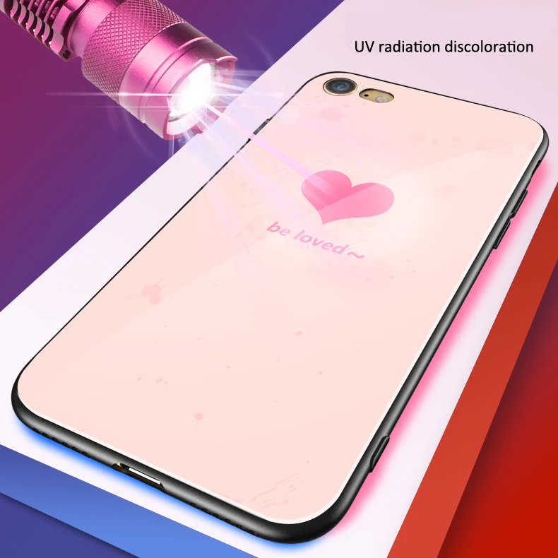 Apsudev свет меняется чехол для iphone X 7 Plus 8 плюс окрашены задняя крышка мягкая TPU 6 S