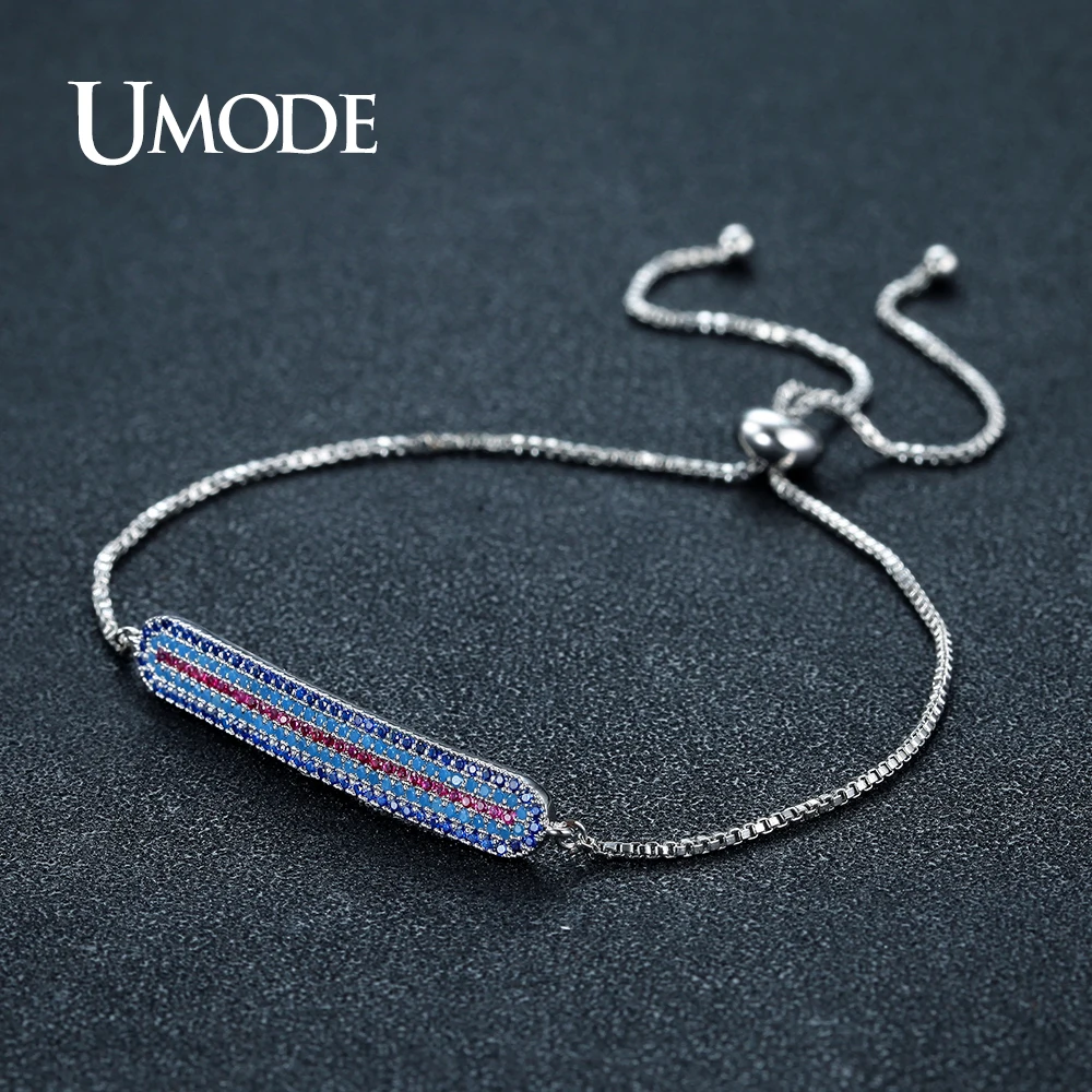 UMODE новый дизайн длинные шармы красочные Австрийские Стразы цепи и звеньев