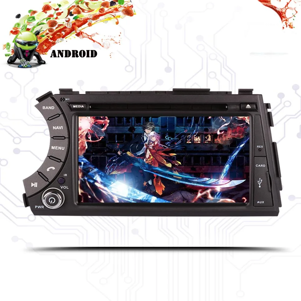7 дюймовый Android 9 0 автомобильный dvd плеер для Ssang yong Ssangyong Actyon Kyron 2005 2013 с 1014*600wifi bluetooth