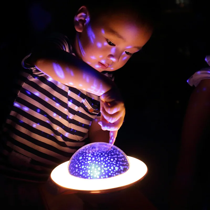 Волшебный НЛО проектор светильник в космическом стиле ночной светодиодный