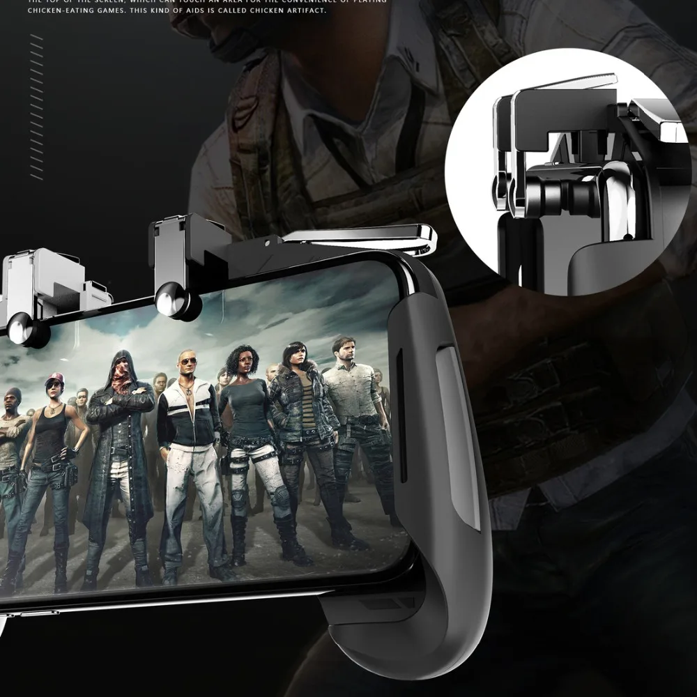 Triggers For Cell Phone Dzhostik PUBG Mobile Joystick Gamepad L1 R1 Fire Button Mobile Game Controller For IPhone Gaming Pad
