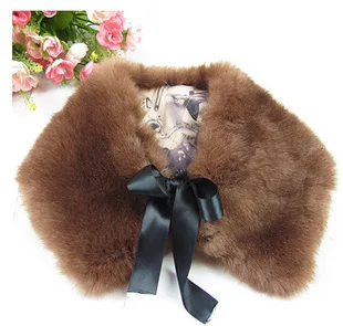 2015 зимний модный воротник из искусственного лисьего меха кролика, енота, шапки, шарф, шаль, женская накидка, шали, искусственный теплый шарф, шали