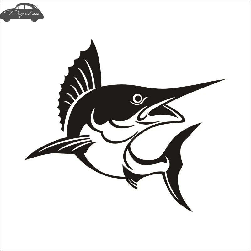 Sailfish Fish Dorado Автомобильная наклейка плакат с изображением рыбы меча лодки