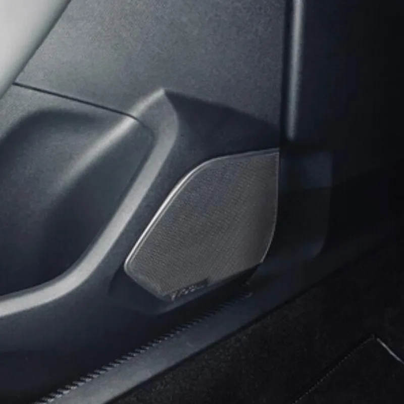 Защитные накладки на дверные динамики салона автомобиля Tonlinker для Peugeot 508L 2018-19 Стиль 4 шт. Нержавеющая сталь.