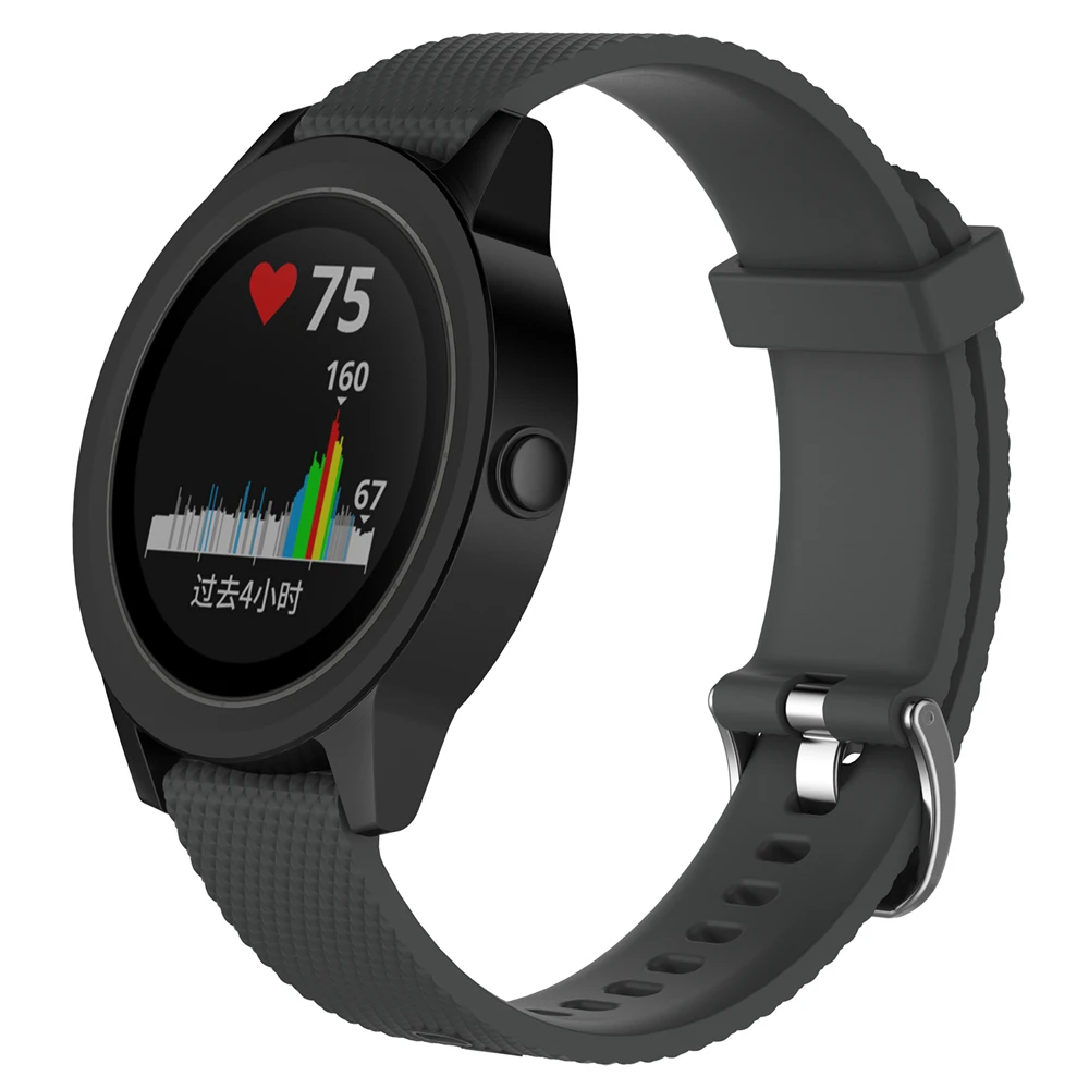Красочные клетчатые Мягкие силиконовые замена ремешок для Garmin vivoactive 3 Смарт-браслет