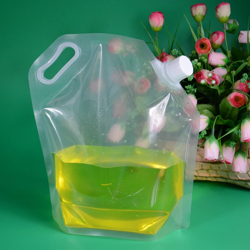 

3L Collapsible Water Bag Outdoor Camping Lightweight Bucket Tasteless Clear Water Bag 100pcs/lot Free shipping