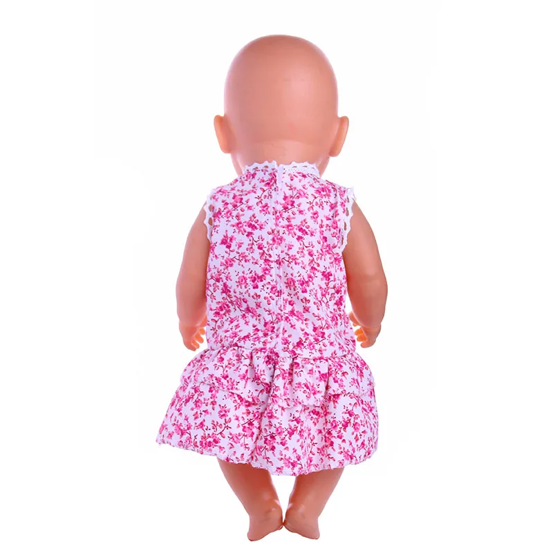 Платье с лотосом LUCKDOLL размер 18 дюймов американская кукла 43 см аксессуары для
