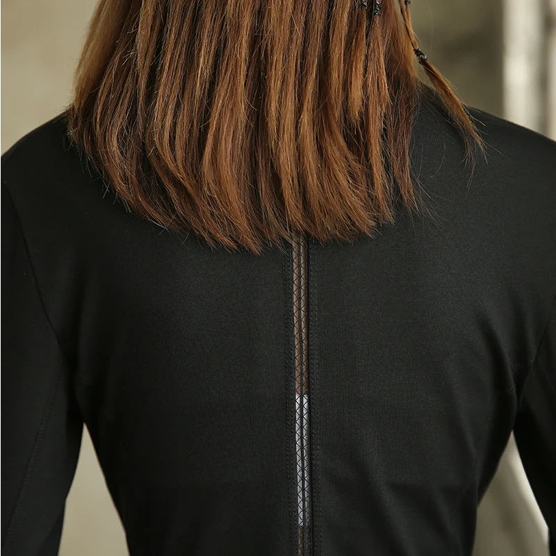 

Detector Women's Fitness Workout Quick Dry Breathable Hoodies Tops Running Zipper Long Sleeve Running Jacket Tights Sportswear