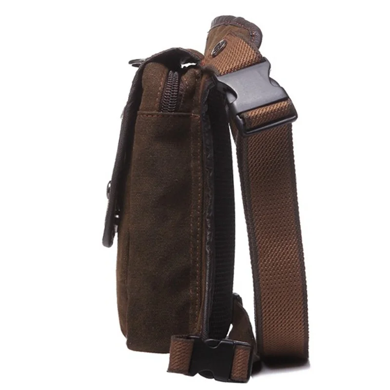 Винтажные популярные мужские поясные сумки многофункциональная холщовая