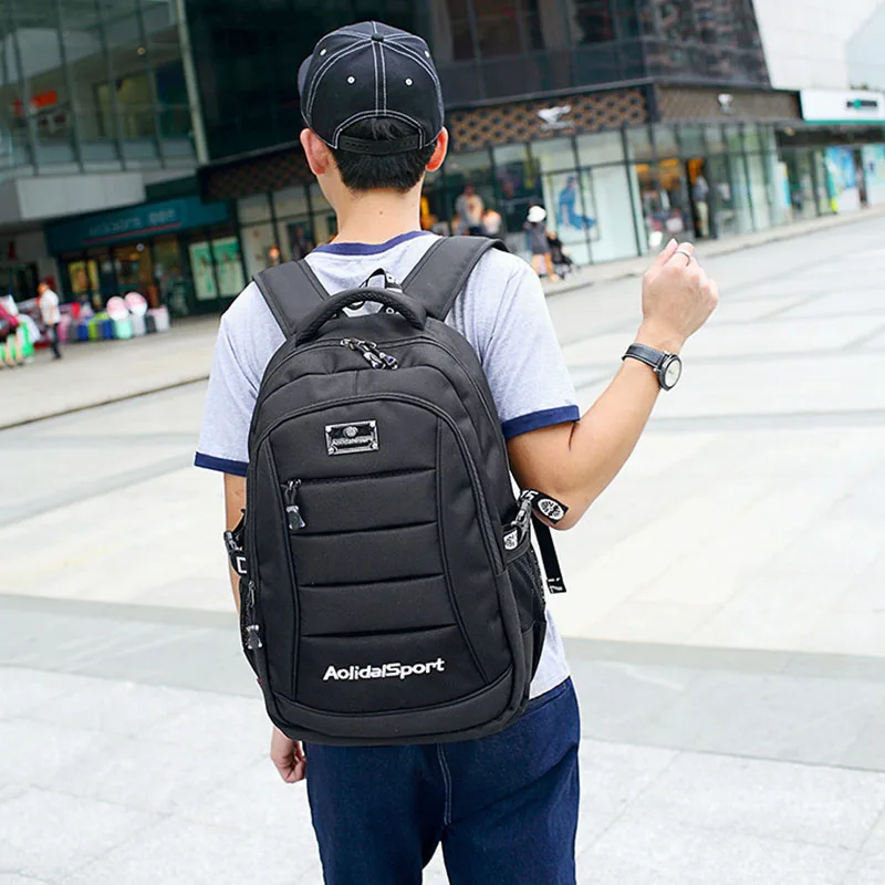 Для мужчин Рюкзак молодежный Твердые мужской рюкзак высокое качество дорожные