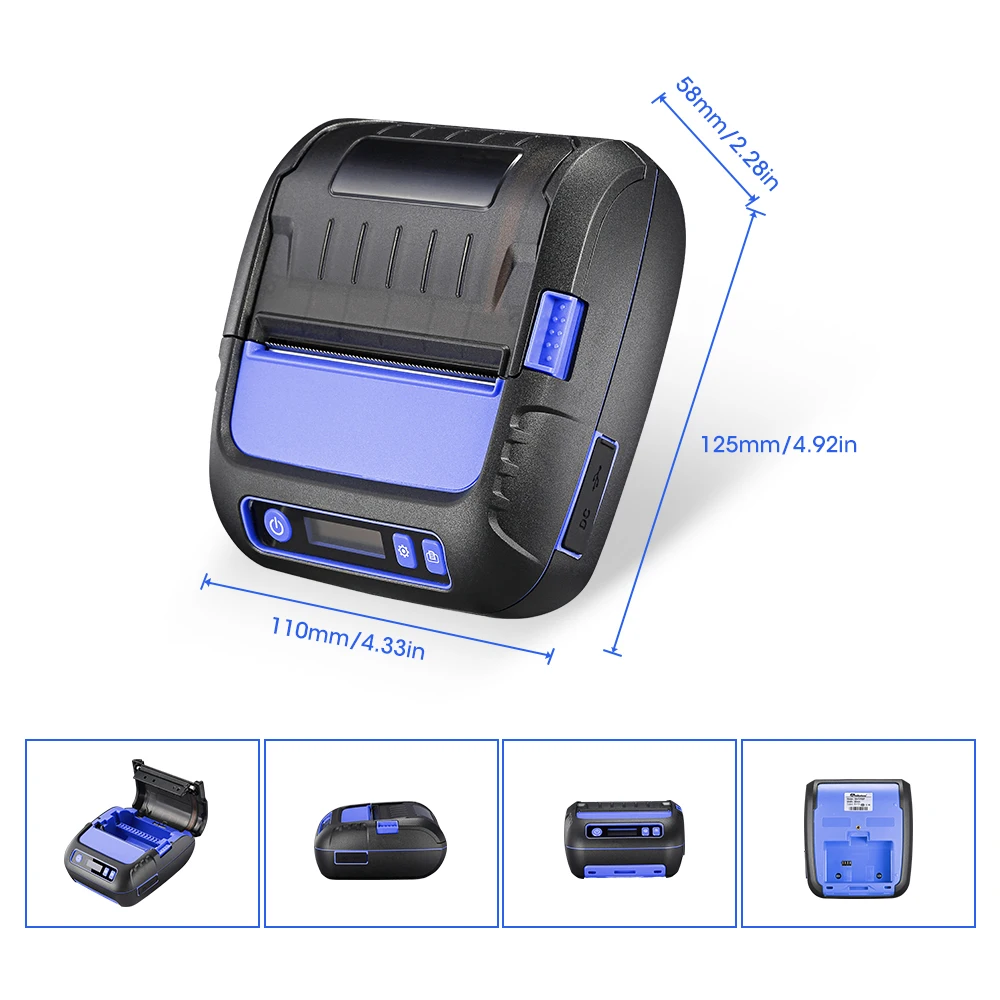 ISSYZONEPOS 3 дюймов Bluetooth minilabel принтер Термальность Стикеры для iOS и Android ценник ярлычок для примечания принтер для супермаркета/библиотеки