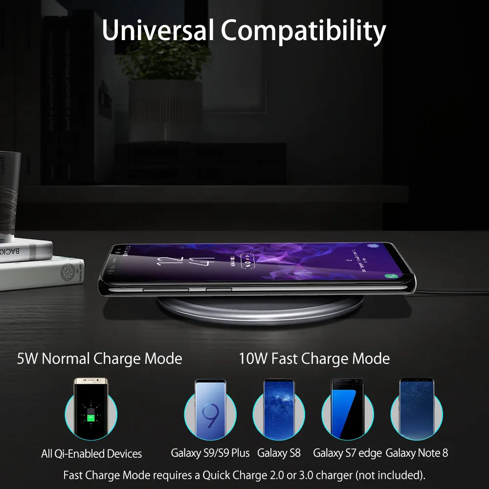 ESR 10 Вт Быстрое беспроводное зарядное устройство для iPhone SE 2 й Samsung Galaxy S20 S10 USB Qi