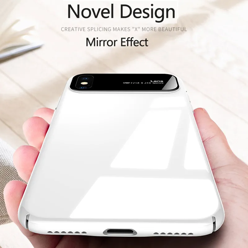 Роскошный ультратонкий светильник Пластик бампер чехол для iPhone XS Max X 8P 7 8 7