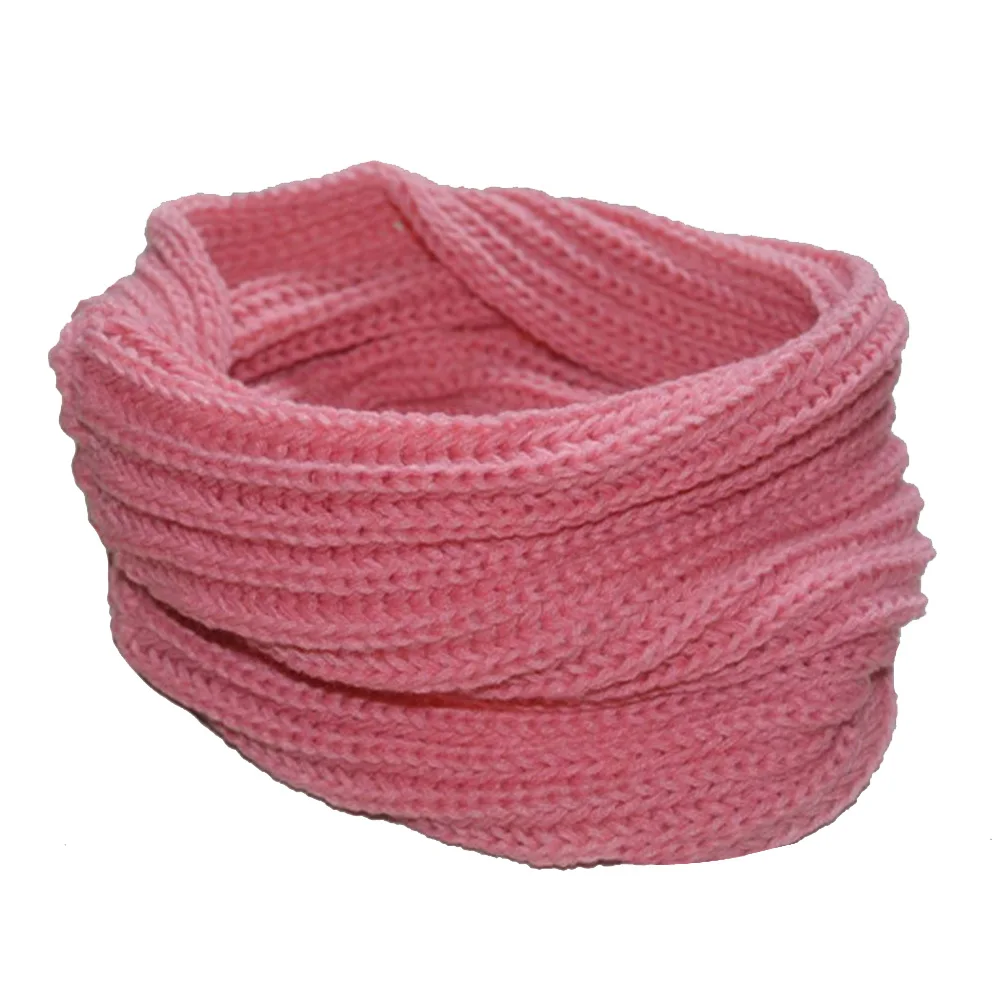 Женская зимняя теплая вязальная шерсть для девочек теплый шарф с воротником шаль