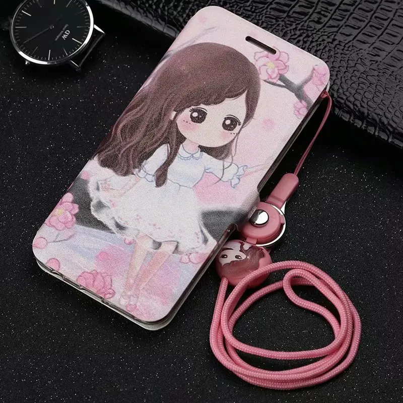 Child PDGB чехол для Meizu M3 Note M5 M5s M6 Note M6S U10 U20 цветной кожаный чехол с рисунком бабочки цветка башни+ ремешок - Цвет: Child
