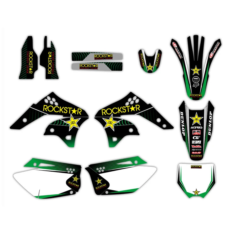 Набор стикеров для Kawasaki KX250F KXF250KXF 250 KX 250F 2006 2007 2008 Star|sticker kit|team graphics250 kx |