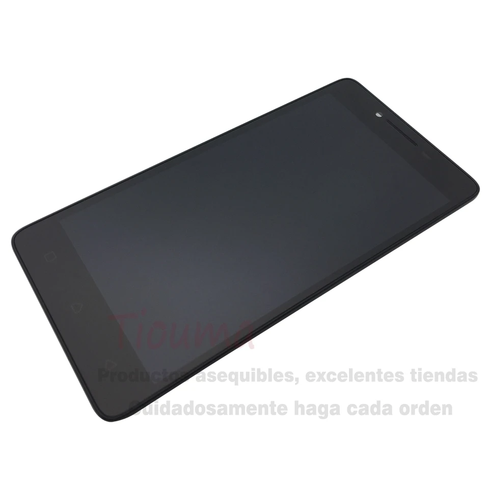 Черный Для lenovo A6010 ЖК экран с сенсорным экраном дигитайзер рамкой в сборе