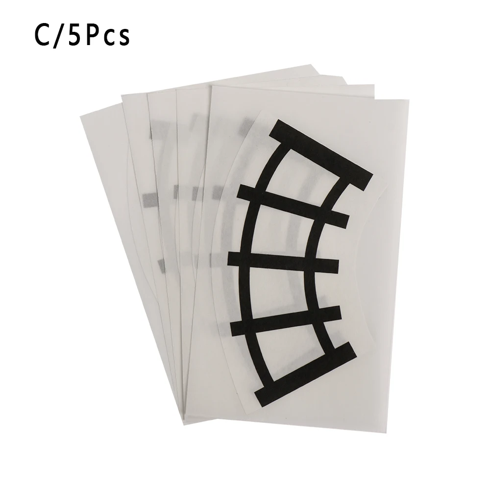 C-5pcs 1/5 шт творческие железная дорога лента Стикеры широкий дорожного движения клейкой ленты для детских занятий дорожные знаки обучение по безопасности дорожного движения - Цвет: C-5pcs