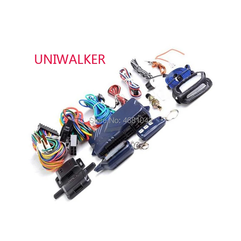 UNIWALKER B9 Русская версия 2 полосная автомобильная сигнализация противоугонной