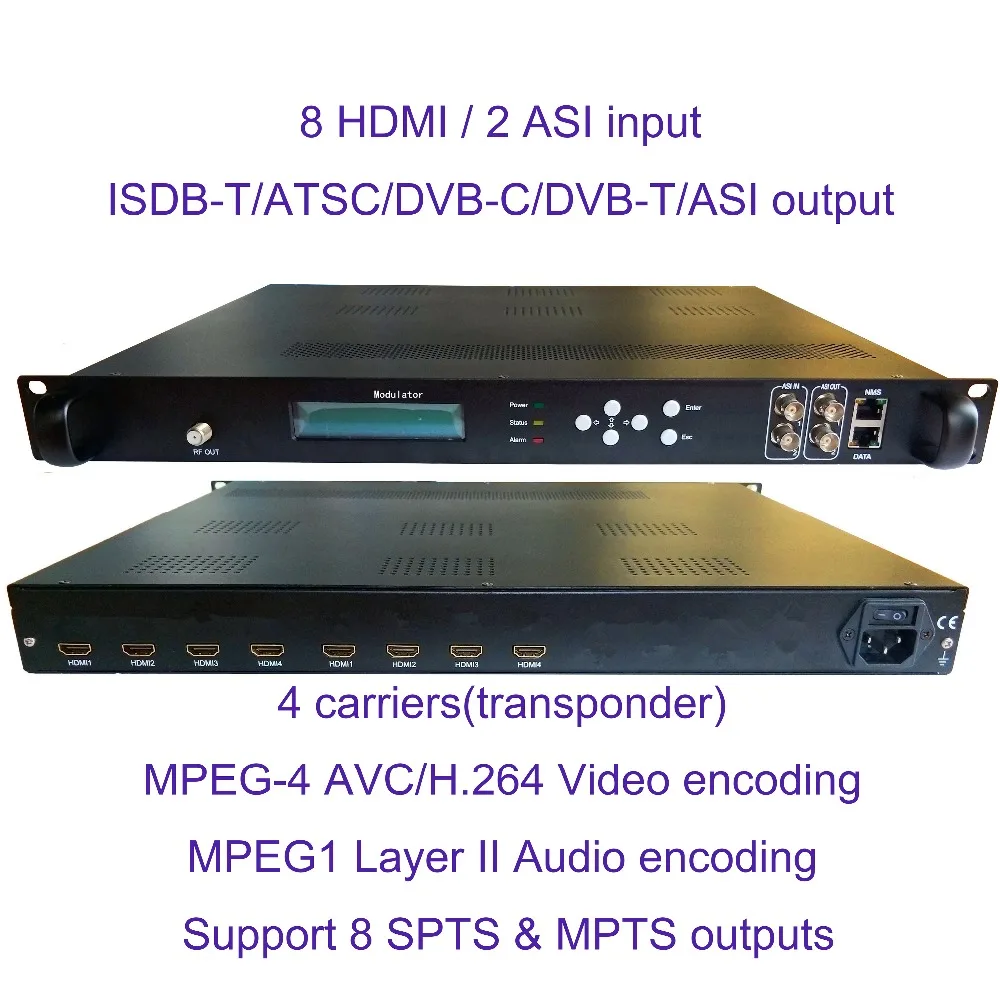 4 переносчика 1080P мульти HDMI для детской/DVB T/ATSC/детской лампы модулятор кодировщика
