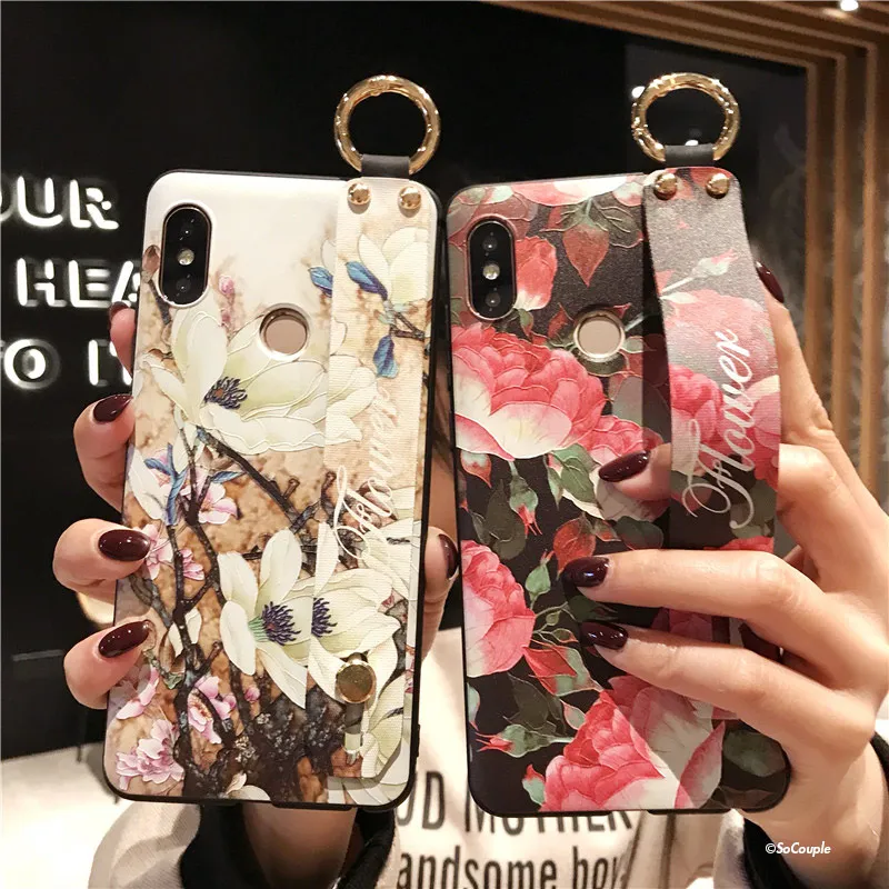 Чехол SoCouple для Xiaomi 9 A3 Lite мягкий чехол из ТПУ с ремешком на запястье Redmi Note 7 8 10 Pro 9s