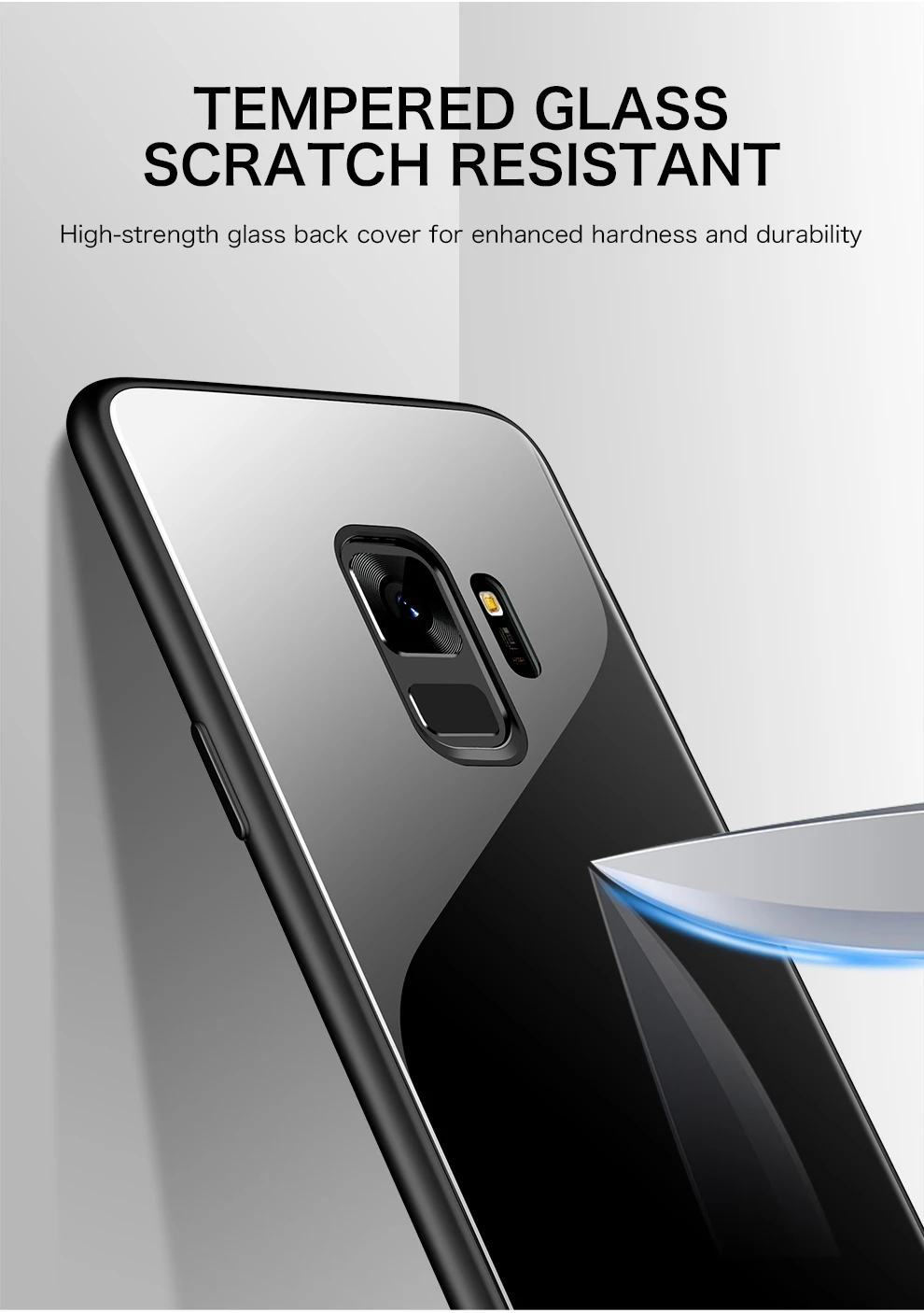 Роскошный зеркальный чехол из закаленного стекла для телефона для samsung Galaxy S10 e S9 S8 5G Plus Note 10 9 8 Plus Защитная силиконовая крышка Funda