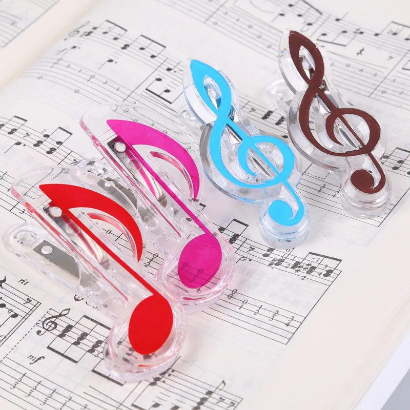 Musical Note Clips Book Page Kawaii Stationery Folder Clip Photos Tickets Notes Letter Paper | Спорт и развлечения