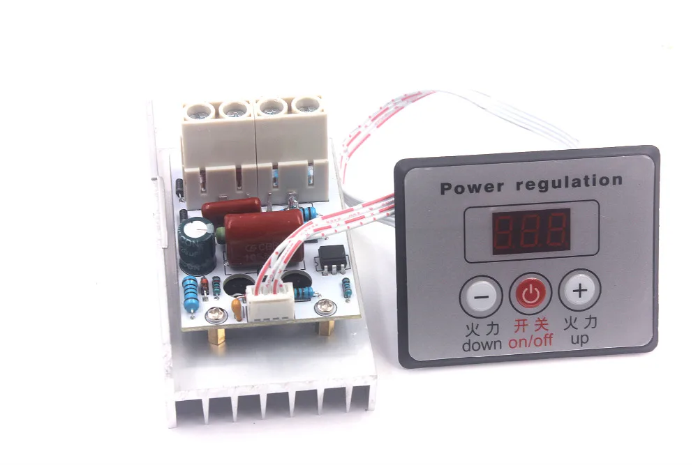 AC 220V 10000W SCR цифровой регулятор напряжения регулятор скорости Диммер термостат 80A