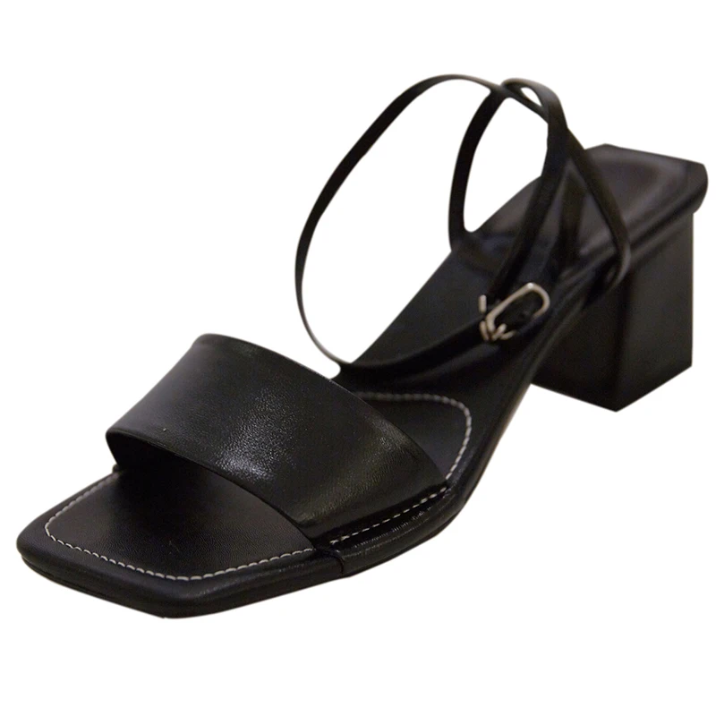 FUN VILLE/Новые модные летние женские босоножки обувь из натуральной кожи на высоком