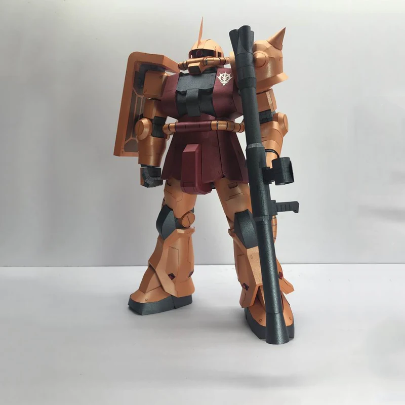 printed version1 KPS JUNE Zagu ZAKU бумажная модель DIY перламутровая бумажная вырубка издание экшн-фигурка Gundam декоративные детские игрушки подарок - Цвет: printed version1