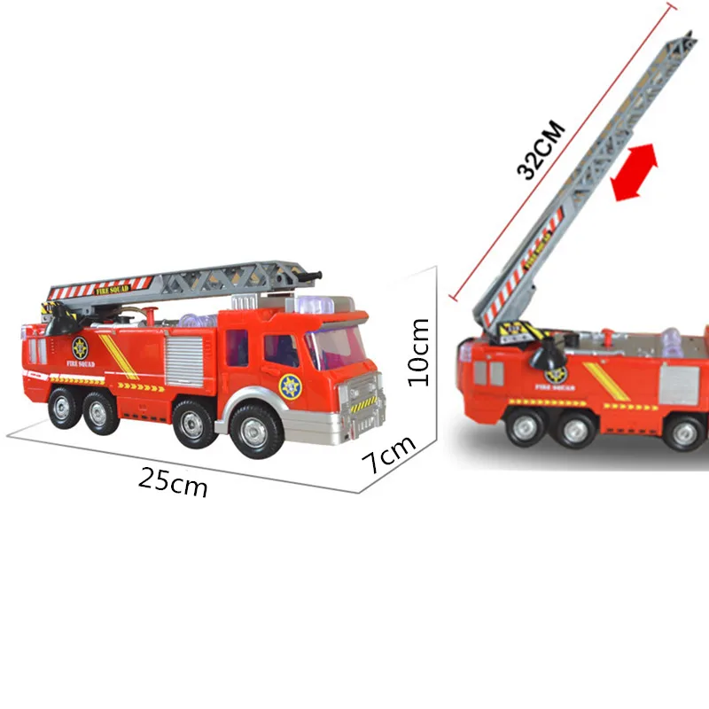 Спрей водяной пистолет игрушка грузовик Firetruck Juguetes Пожарный Сэм, пожарная грузовых автомобилей Автомобиль Музыка света Прохладный развивающие Игрушечные лошадки для Обувь для мальчиков дети