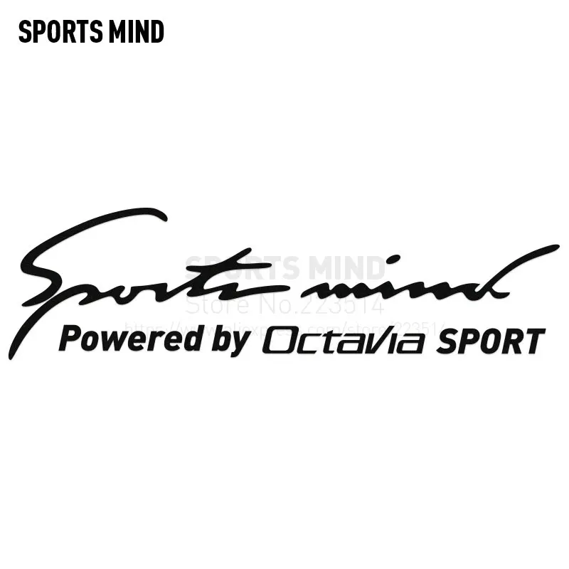 2 Pieces Customizatable Sports Mind Car Styling exterior accessories Automobiles Sticker For skoda octavia a5 a7 | Автомобили и