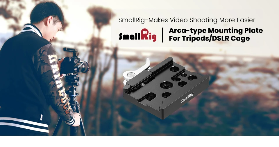 SmallRig Arca-type Монтажная пластина для крепления штатива Arca пластина для штатива/клетки Dslr быстросъемный зажим-2143
