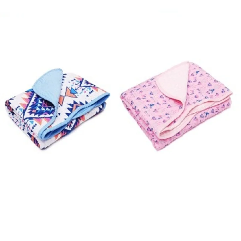 Gabigaba стеганые детские одеяла голубого ацтекского цвета для малышей с розовым